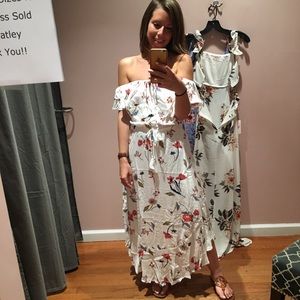 Cute floral midi dress 👗💕